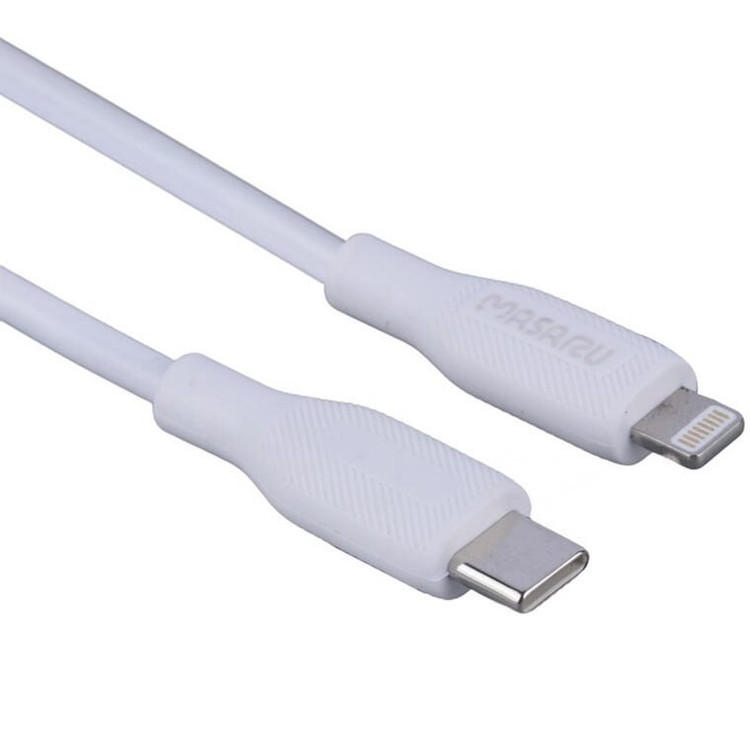 کابل شارژ 1.1 متری فست Masaru Type-C to Lightning مدل M311i - سفید - SMO