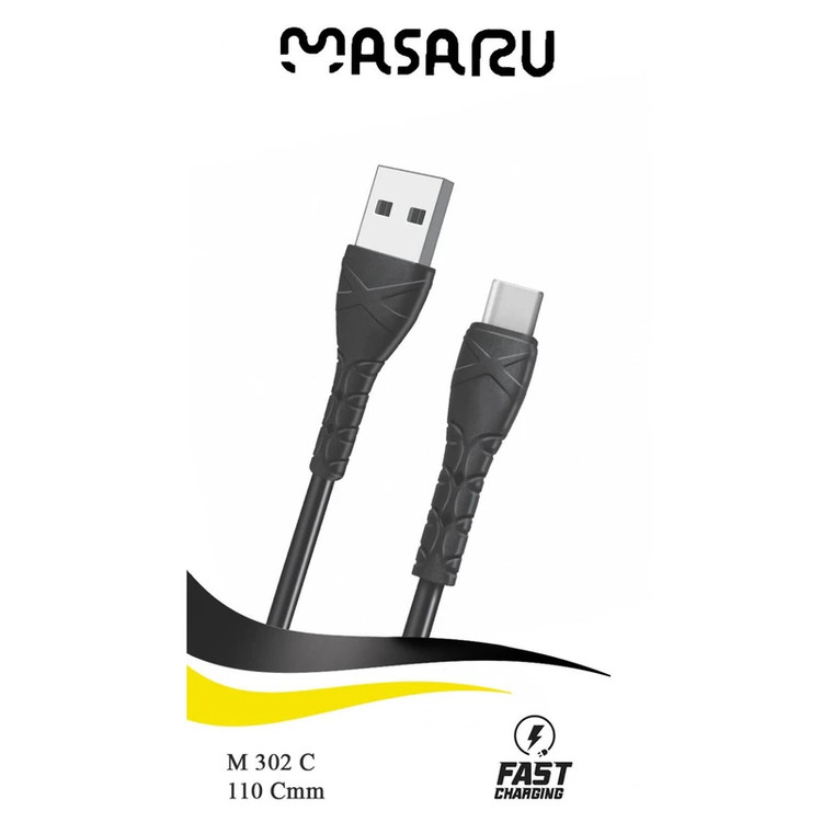 کابل تایپ سی فست شارژ 5 آمپر ماسارو M302C طول 1.1 متر