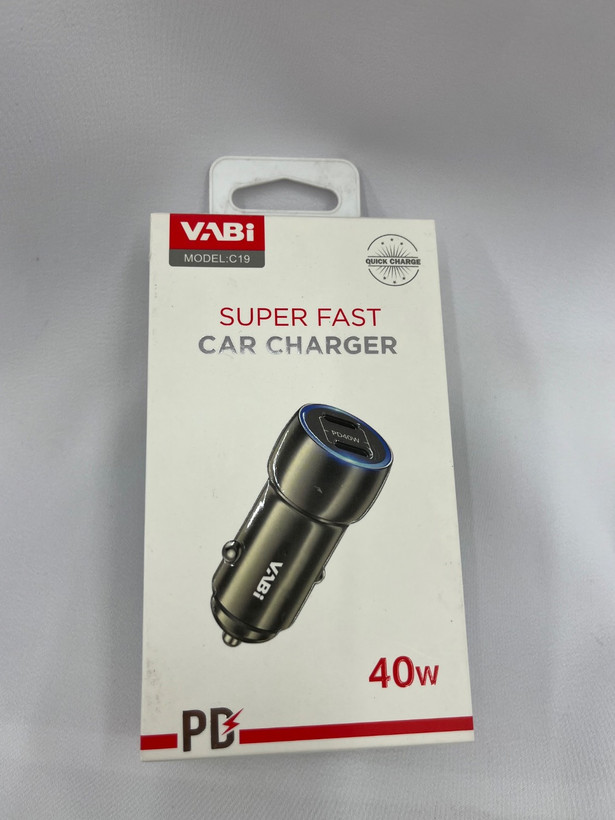 شارژر فندکی وابی (VABI) مدل C19 - شارژ سریع دو دستگاه با توان ۴۰ وات